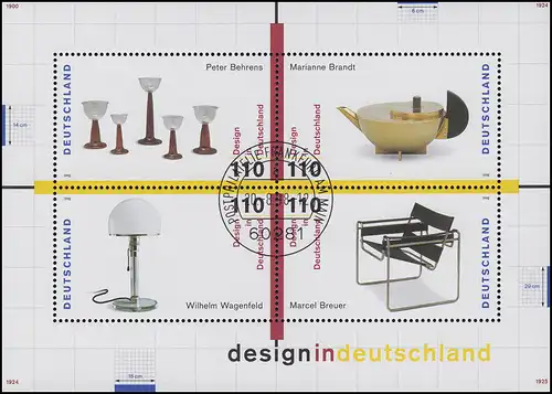 Block 45 Design in Deutschland 1998, ESSt Bonn