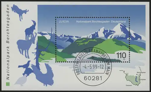 Bloc 47 EUROPA - Parc national Berchtesgaden 1999, VS-O Francfort/Main