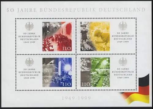 Bloc 49 50 ans République fédérale d'Allemagne, frais de port