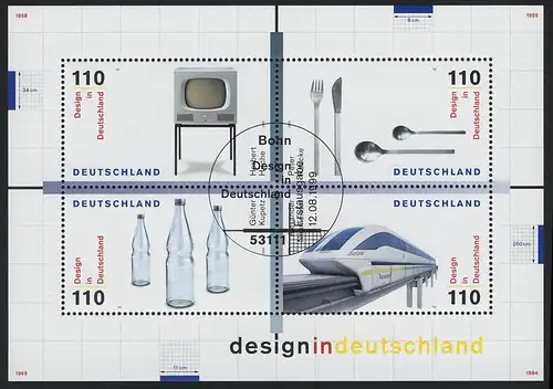 Block 50 Design in Deutschland 1999, ESSt Bonn