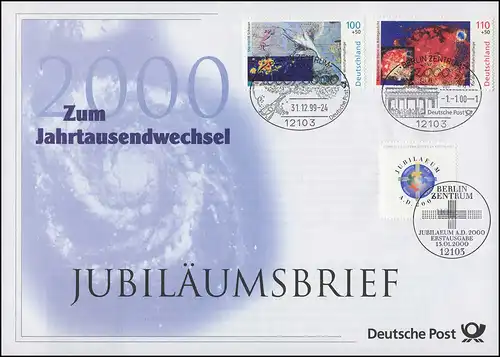 2078+2079+2087 Millennium 1999/2000 - Jubiläumsbrief