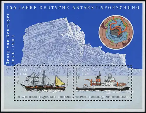 Block 57 Antarktisforschung 2001, postfrisch