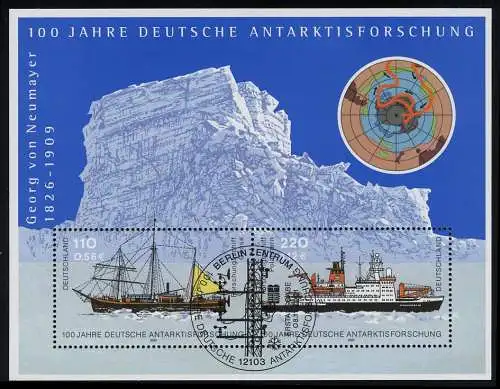 Bloc 57 Recherche sur l'Antarctique 2001, ESSt Berlin 8.11.2001