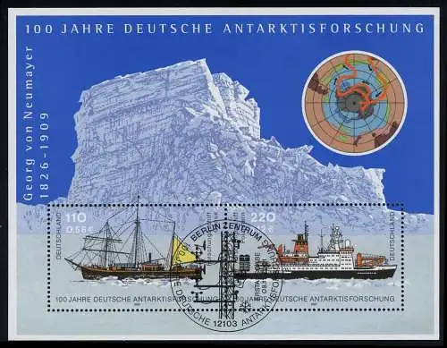 Block 57 Antarktisforschung 2001, ESSt Berlin 8.11.2001