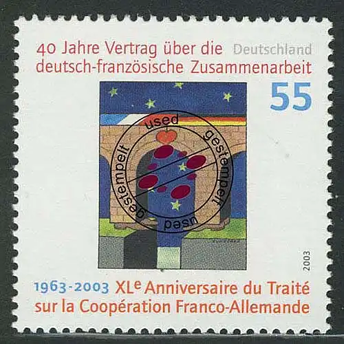 2311I Deutsch-französiche Zusammenarbeit mit Rastertype II, O