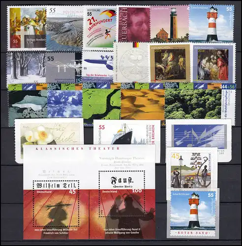 2374-2433 Allemagne année nationale 2004 complète, frais de port **