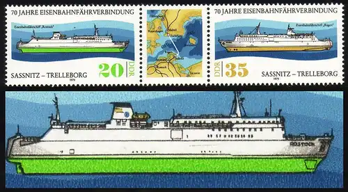 2429-2430 ferry-boat-ZD avec PLF 2428: lignes noires dans le tronc, champ 55, **