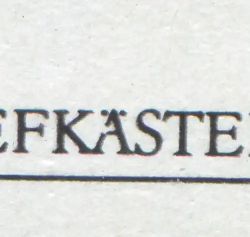 2924-2927 Bloc quatre boîtes aux lettres avec PLF 2925: E cassé, case 8 **