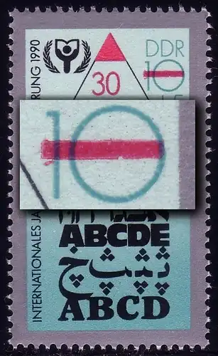 3353 alphabetisation, virgule et entaille, champ 3, **