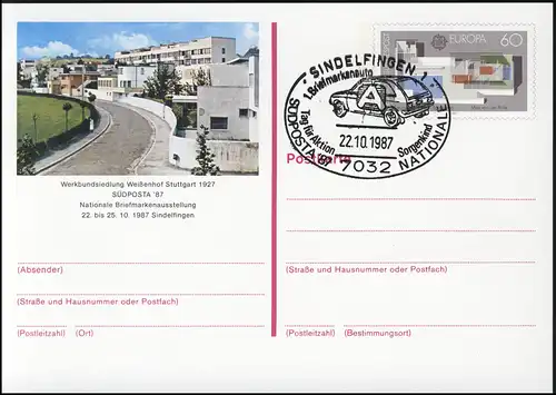 PSo 14 SUDPOSTA Sindelfingen 1987, ESSt Action Kind inquiet 22.10.87