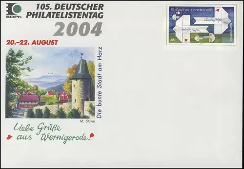 USo 77 Philatelistentag Wernigerode 2004, **