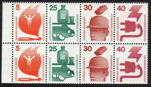 HBl. 24 aus MH 19 Unfall 1973, RLV I, postfrisch **