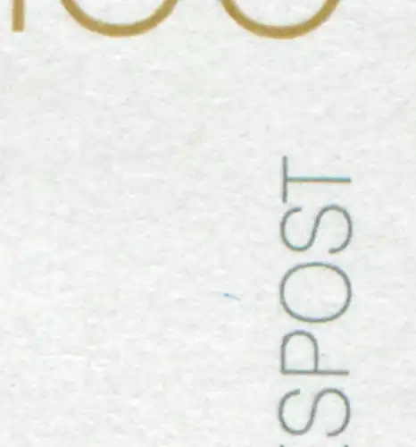 1748 Schad avec PLF bleu au-dessus de l'O de POST, boîte 24, **