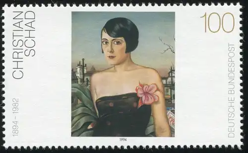 1748 Schad avec PLF bleu au-dessus de l'O de POST, boîte 24, **