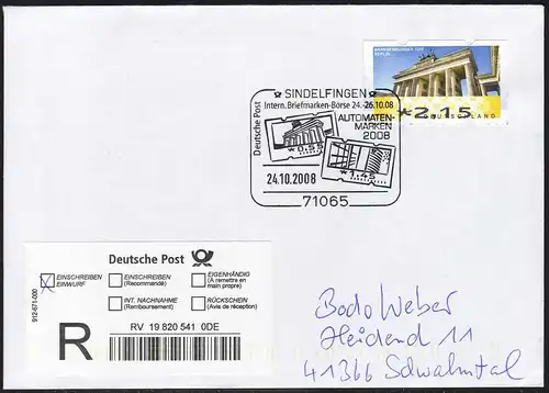 6 Berlin R-FDC Sindelfingen 2,15 Euro DISPONIBILISATION