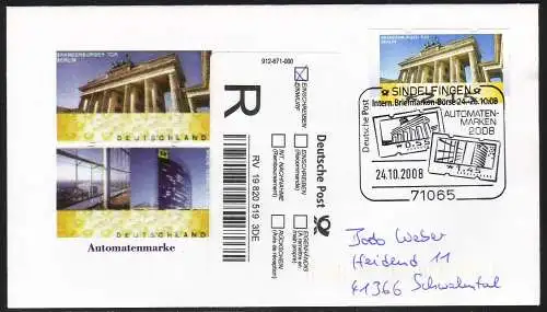 6 Berlin R-SCHMUCK-FDC Sifi 2,15 Euro D'IMPRIMERIE