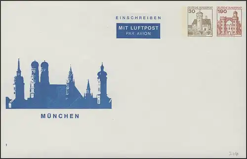 Umschlag 30+190 Pf BuS München **