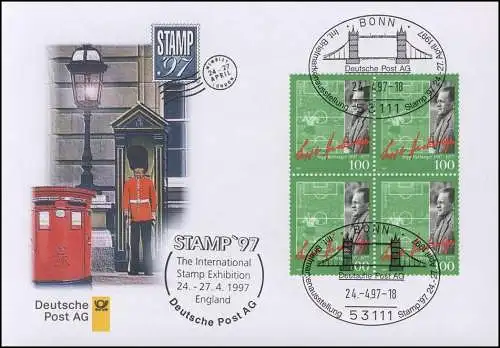 Ausstellungsbeleg Nr. 22 STAMP 1997 Bonn 24.4.1997 bei BEIDEN Stempeln - SELTEN!