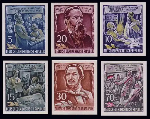 485-490B Marques individuelles en Bl.13 Ensemble post-frais d'ange