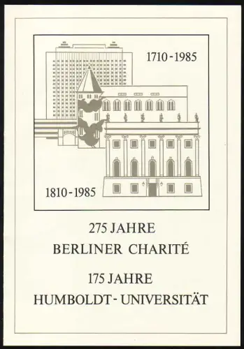 2980-2981 Humboldt-Universität 1985 amtliches ETB 2/85
