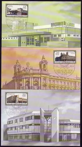 3145-3147 Postgebäude 1988, amtliche MK 1-3/88