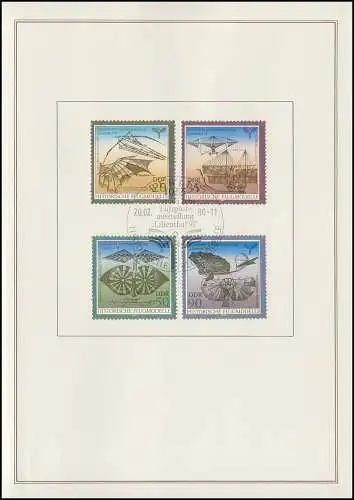 3311-3314 Lilienthal 1990, amtliches ETB 1/90