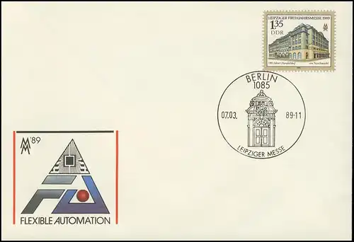 U 9 Leipziger Messe & Handelshof 1,35 M, ESSt Berlin Handelhof-Relief 7.3.1989