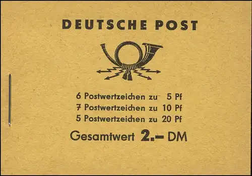 MH 3b1.61 Fünfjahrplan 1961 mit 4 PLF Fleck & Loch & Punkte Werkstück **