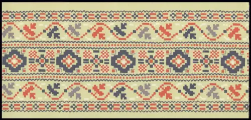 MH 5 I/3a Trachten 1971/ 5 Ornamente - postfrisch **