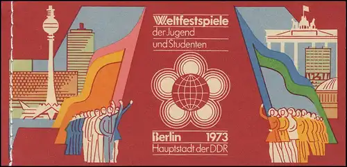 MH 7/1.1 Festival mondial 1973 avec PLF 1864I tache à l'oreille **
