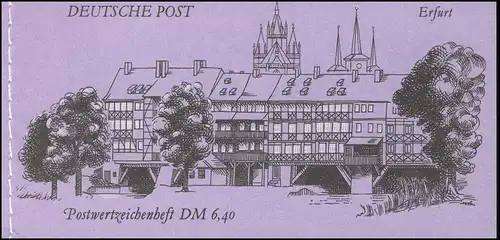 MH 10 Erfurt 1990 Naht fluoreszierend, VS-O Berlin ZPF 2.10.90
