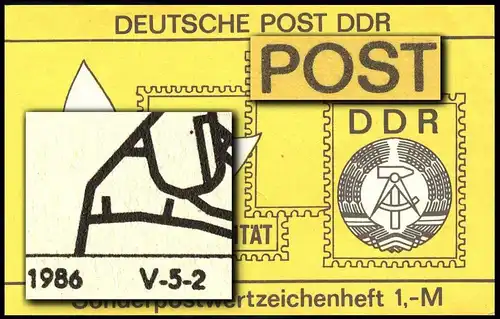 SMHD 29 Posthorn - 4.+2.DS: P abgeschrägt, mit Punkt, DV-Stellung B, **