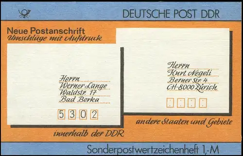 SMHD 33 Postanschrift international - postfrisch