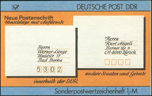 SMHD 33 Adresse postale internationale - avec VS-O Berlin ZPF