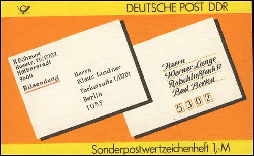 SMHD 34 Postanschrift national - mit VS-O Berlin ZPF