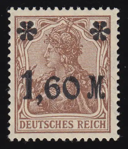 154Ib Germania 5 Pf glänzend/lebhaftbraun geprüft, **