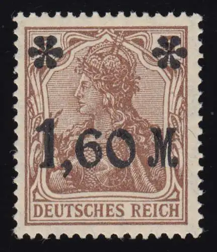 154Ib Germania 5 Pf glänzend/lebhaftbraun geprüft, **