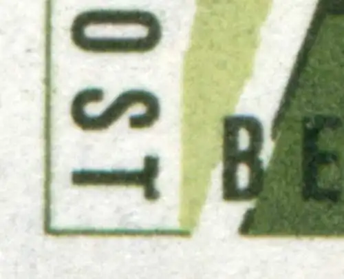 194 Kinder 10 Pf mit PLF Kerbe oben im T von BUNDESPOST, Feld 22, **