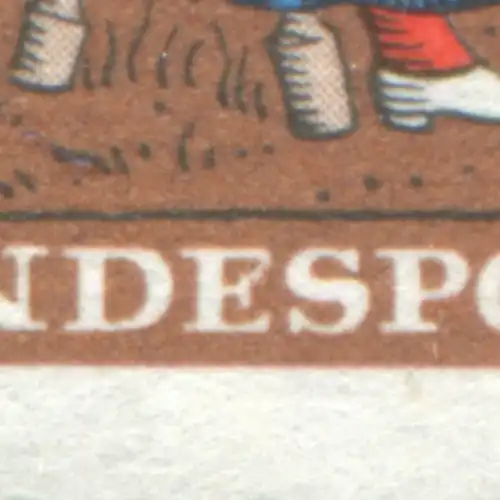 310 Wofa 10 Pf mit PLF geschlossenes E in BUNDESPOST, Feld 16 **