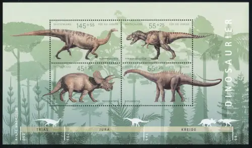 Bloc 73 Dinosaure, 2008, post-frais **