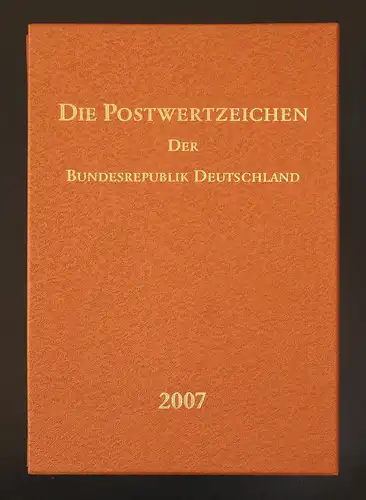 Jahrbuch Bund 2007, postfrisch komplett - wie von der Post verausgabt