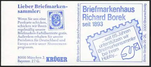 23a MH BuS 1980 Variante c - mit Zählbalken, postfrisch **