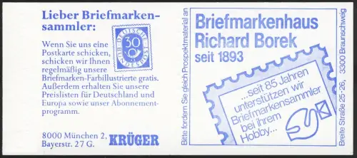 23a MH BuS 1980 Variante c - mit Zählbalken, postfrisch **