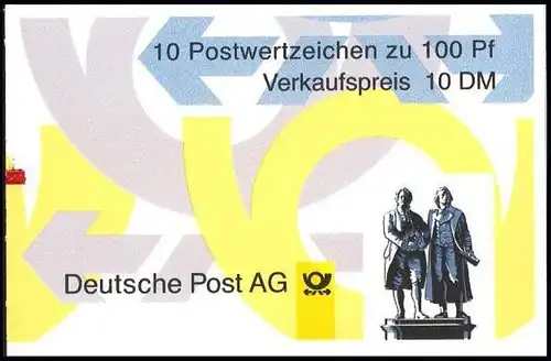 36II MH Goethe/Schiller, PLF VI + ZB, postfrisch