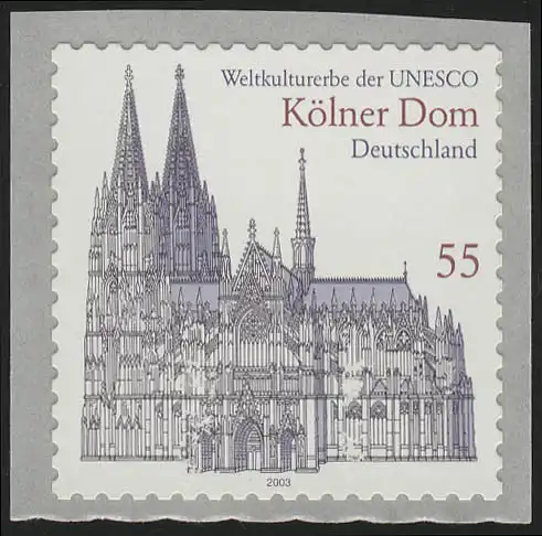 2330 Kölner Dom sk, mit Nummer 100, postfrisch