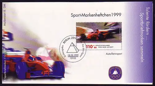 Sport 1999 Course automobile 110 Pf avec 5x2032 frais de port **
