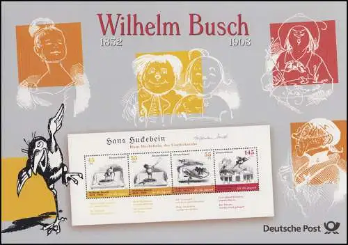 Block 71 Wilhelm Busch: Hans Huckebein, der Unglücksrabe -  EB 4/2007