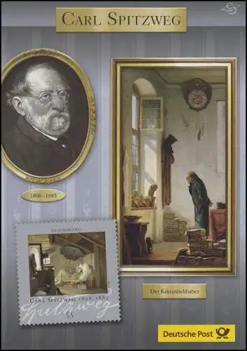 2647 Maler Carl Spitzweg: Der arme Poet - EB 1/2008