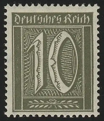 159a Freimarke Ziffern 10 Pf Wz 1, postfrisch **