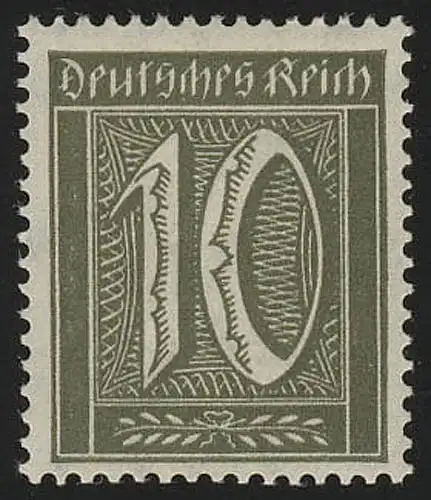 159a Freimarke Ziffern 10 Pf Wz 1, postfrisch **